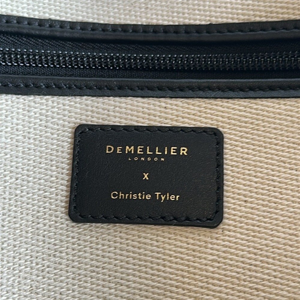 DeMellier London Christie Tyler Limited Edition MIND Bag, Canvas & Leather Tote - Picture 8 of 9